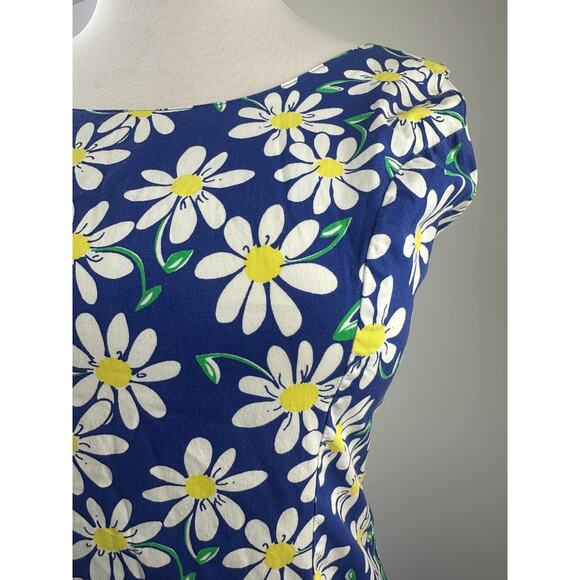 Lilly Pulitzer Floral Daisy Shift Dress Sleeveless Size 8 Vintage Y2k 90's 00's - Picture 8 of 16